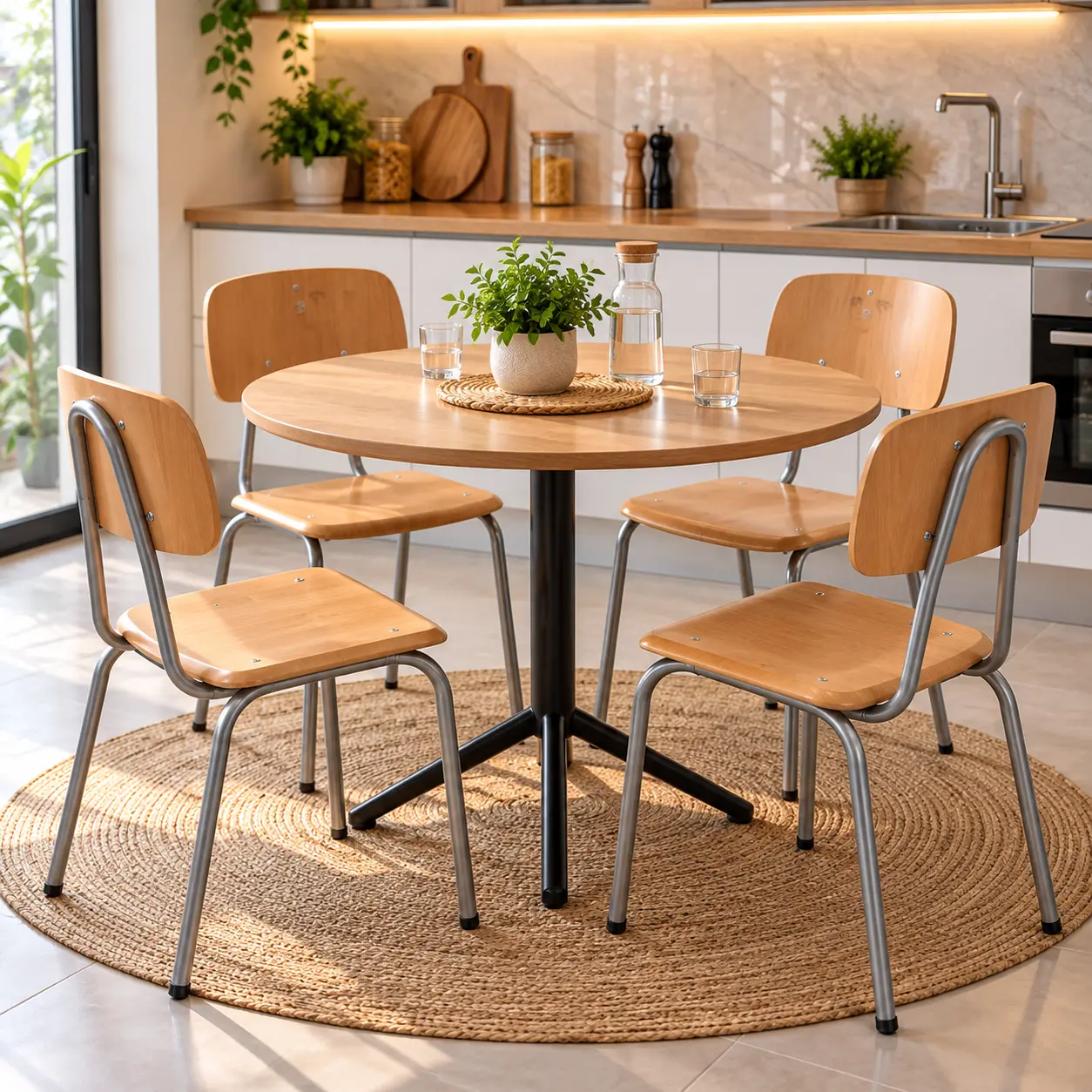 Chaise en PVC Hêtre – Image 3