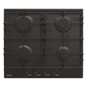 Plaque De Cuisson 4 Feux Focus F408B - 60 Cm - Grilles Fonte - Noir