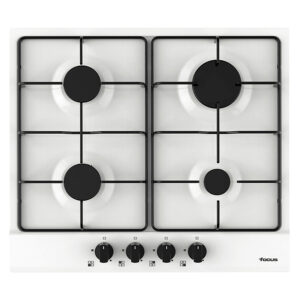 Plaque De Cuisson 4 Feux Focus F401W - 60Cm - Blanc