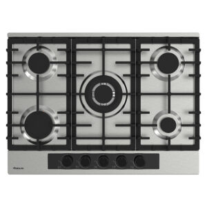 Plaque De Cuisson 70CM Focus F.8003Xs - 5 Feux A Gaz - Inox
