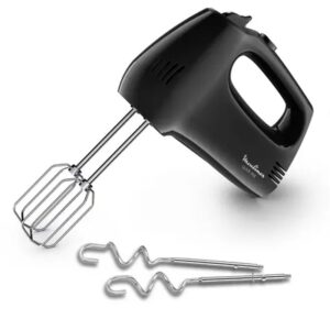 Batteur Moulinex Hm3108B1 - 5 Vitesses - 300W - Noir