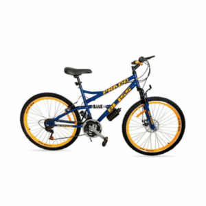 Bicyclette 26" Prado 9026Fd - 18 Vitessses - Bleu Et Jaune