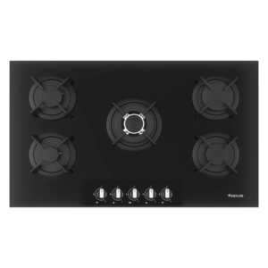 Plaque De Cuisson 5 Feux Focus F.4179B - 90Cm - Noir