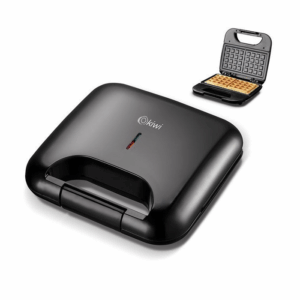 Gaufrier Kiwi Ksm-2405W - 750 W - Noir