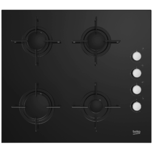 Plaque De Cuisson 4 Feux Beko Hilg 64120 S - 60Cm - Noir En Verre
