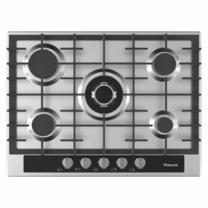 Plaque De Cuisson 5 Feux Focus F4003Xs - 75Cm - Avec Thermocouple - Inox