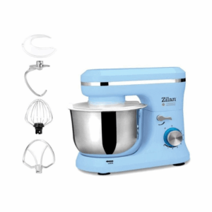 Robot Pétrin Zilan Multifonction + Mixer Tornado - 1000W - Bleu