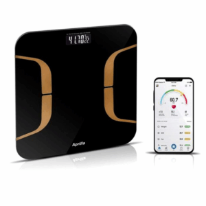 Pèse Personne Connecté Aprilla Abs-1080 180Kg - Noir