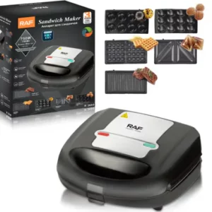 Machine A Sandwich Et Panini Raf R.2690 5En1 - 750W - Noir