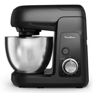 Kitchen Machine Moulinex Avec 4 Accs Qa525810 - 4.6L - 1100W - Noir