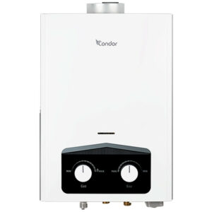 Chauffe Bain 10L Condor CCG-P410 - Gaz Naturel - Avec Afficheur - Blanc