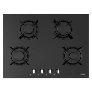Plaque De Cuisson 4 Feux Focus F410B - 70CM - Vitrocrystal - Noir