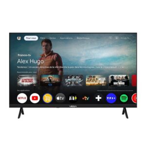 TV 43" Vega F43F1QBG - Smart - Récepteur Integré - Noir