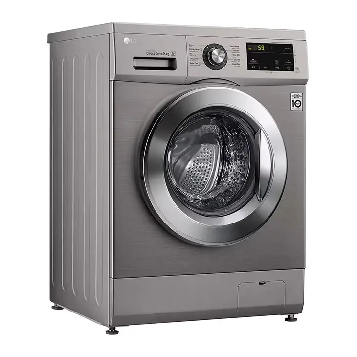 Machine à Laver 8KG LG Smart Inverter 1200 tr/min - FH2J3TNG5P - Silver – Image 4