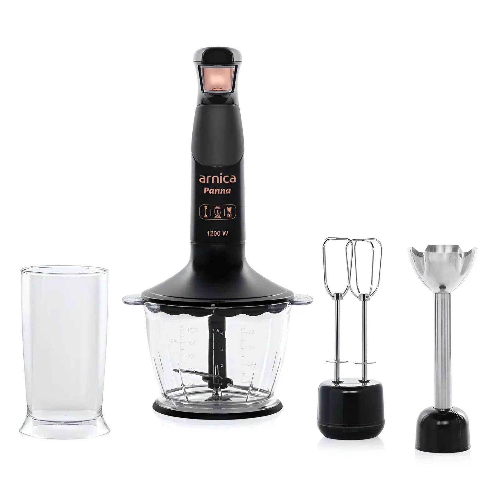 Mixeur 3en1 ARNICA Panna 600W - GH21650 - Noir